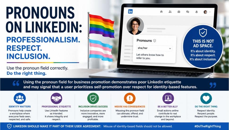 Pronouns on LinkedIN