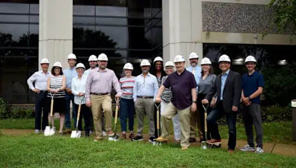 School board officials at the Bear Hill Elementary groundbreaking ceremony.