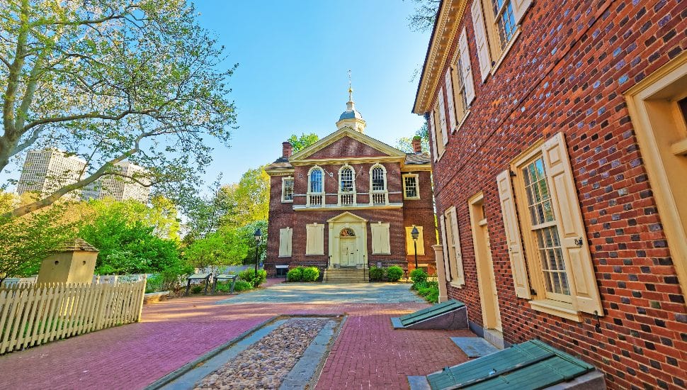 Carpenters Hall in the Old City of Philadelphia