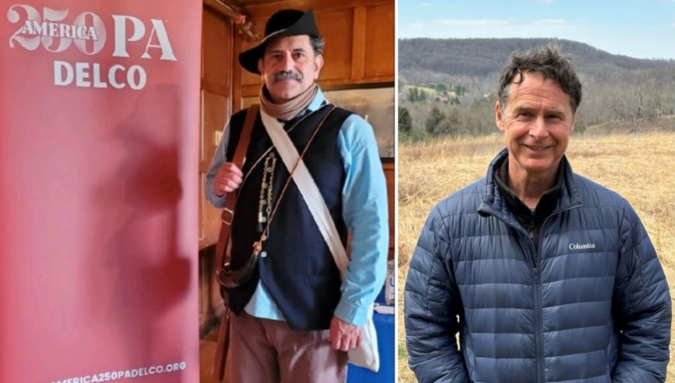 Two middle-aged male history professors.