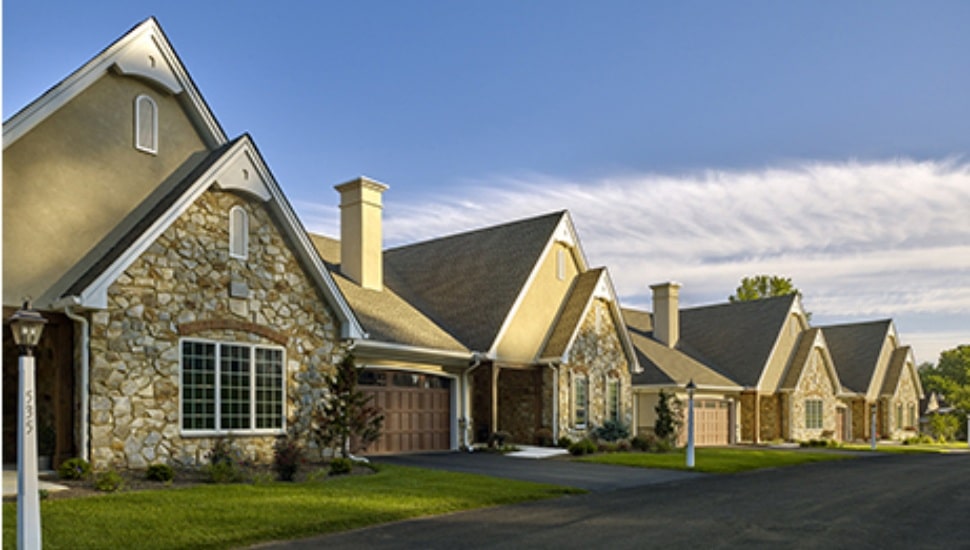 Some of the residences available at Dunwoody Village in Newtown Square.