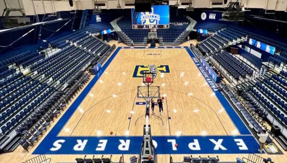 La Salle University's basketball court.