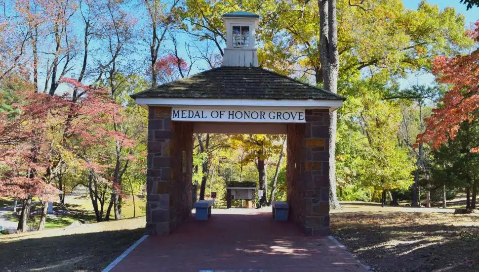 Medal of Honor Grove pavillion.