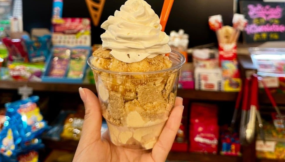 A homemade ice cream treat at The Sugaree in Wayne.