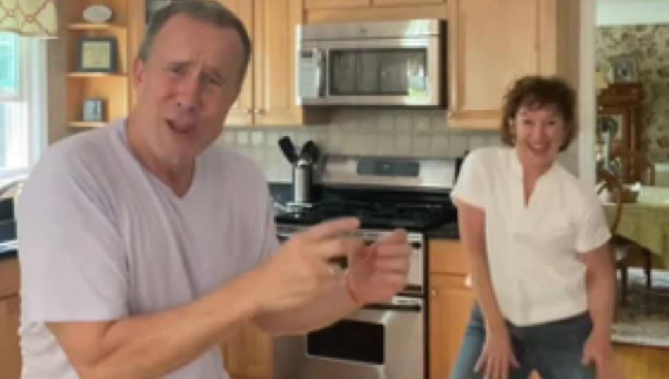 Tim and Tolly Sherry dance in their kitchen, the same authentic, everyday setting that's earned them more than 200,000 followers on TikTok and Instagram.