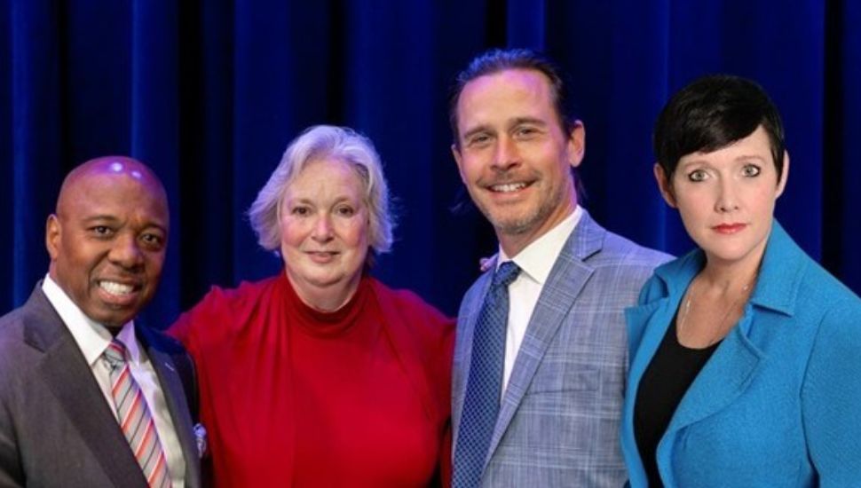 From left, Dr. Zebulun Davenport, Karen Simmon, Erik Gudmundson and Kate Wickersham.