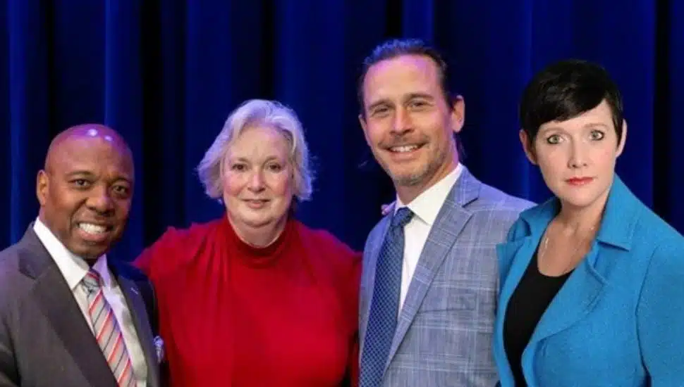 From left, Dr. Zebulun Davenport, Karen Simmon, Erik Gudmundson and Kate Wickersham.