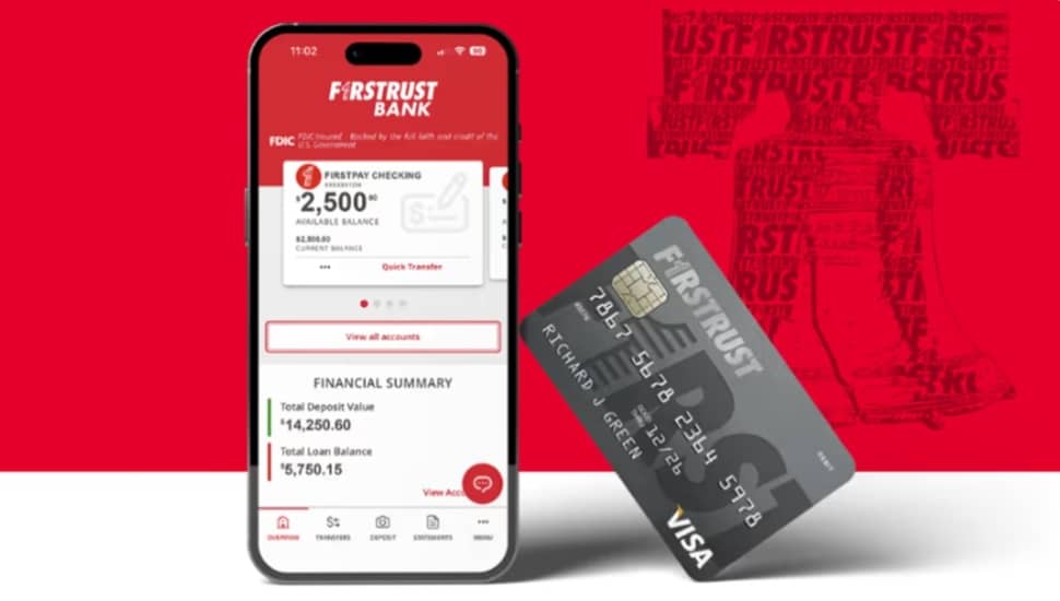 Graphic promoting bank's new checking account.