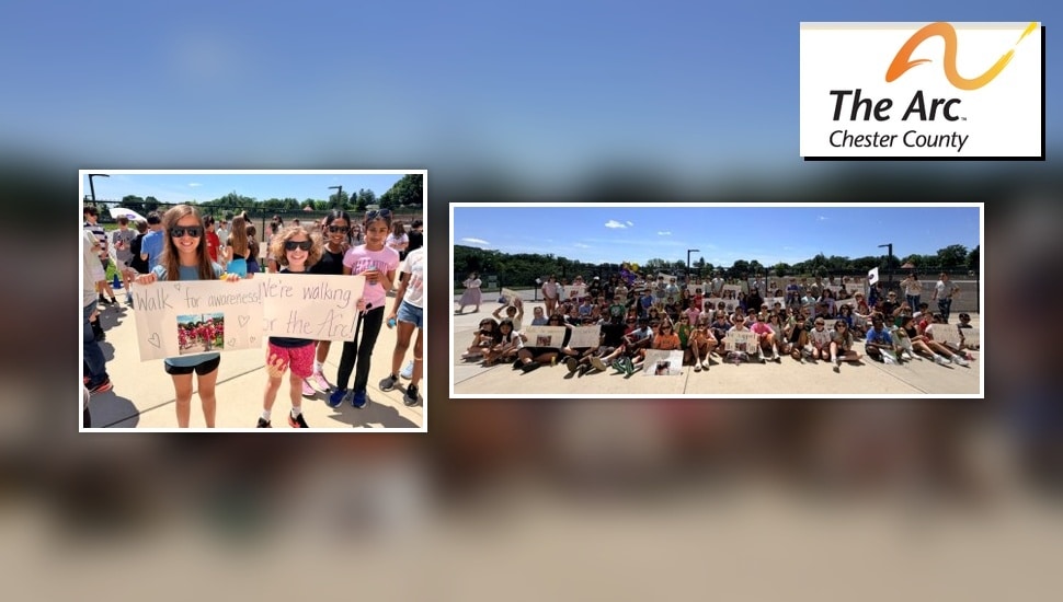 5th Grade students of Greystone Elementary celebrate the success of their Mini-Bubble Walk to support The Arc of Chester County.